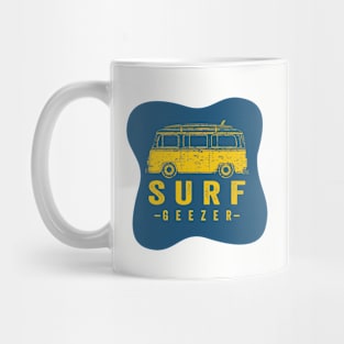 SURF GEEZER SPLOTCH BLU-GLD Mug